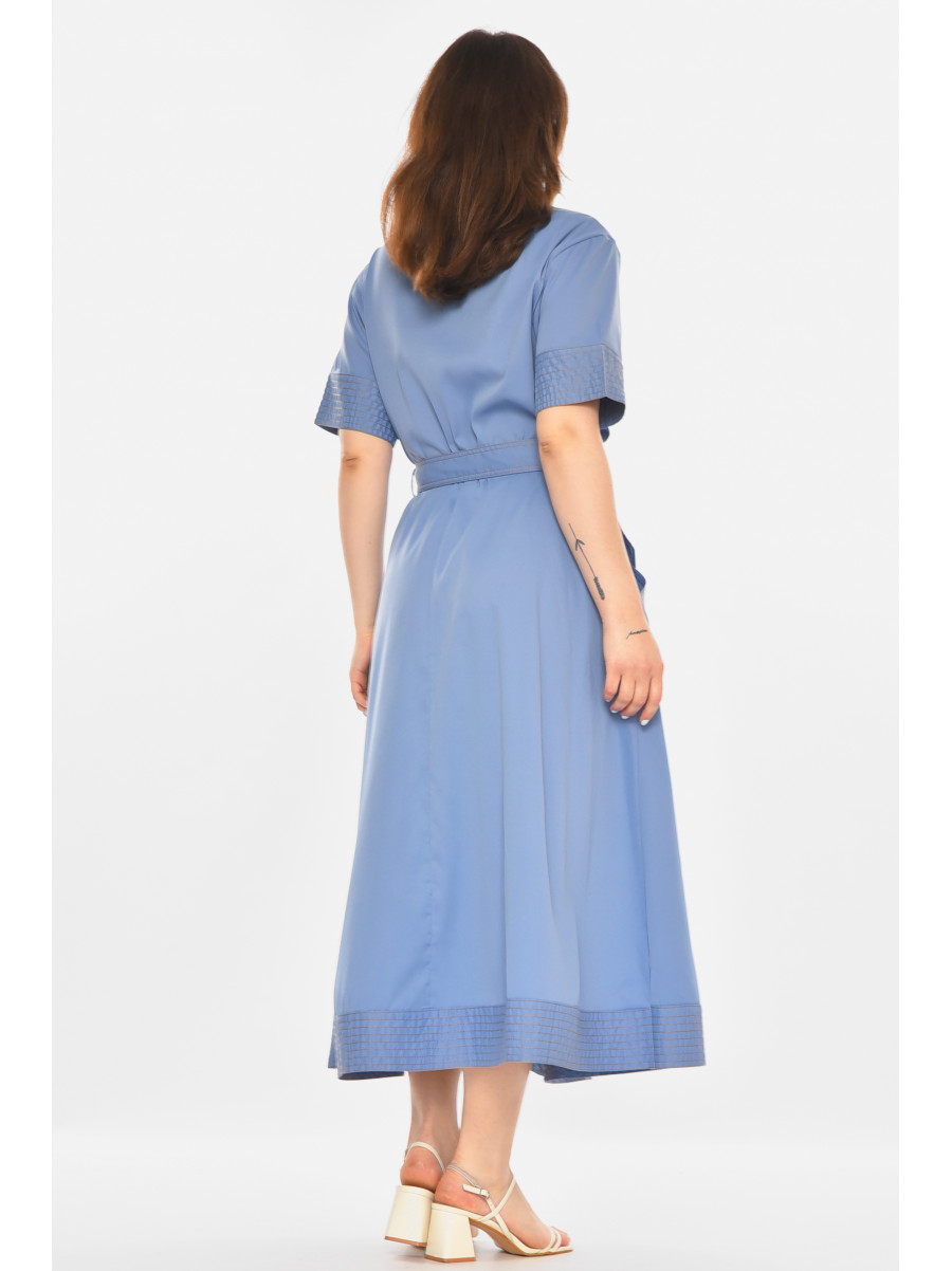Сукня жіноча однотонна блакитного кольору 213879C
