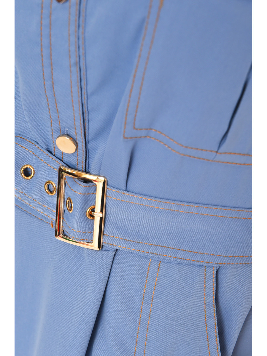 Сукня жіноча однотонна блакитного кольору 213879C