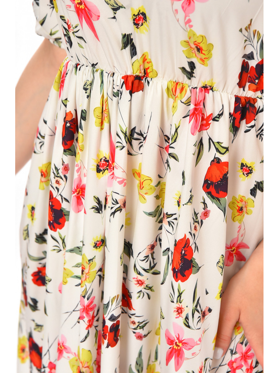 Сукня жіноча білого кольору з принтом 213882C