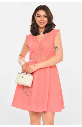 Сукня жіноча однотонна рожевого кольору 213884C