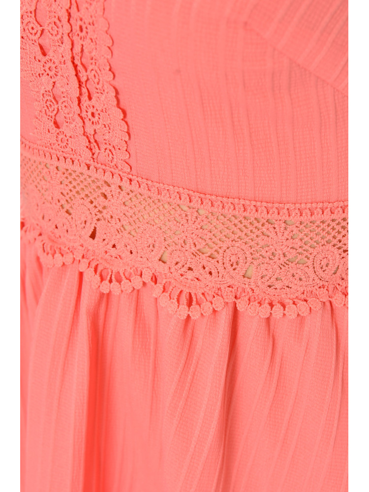 Сукня жіноча однотонна рожевого кольору 213884C