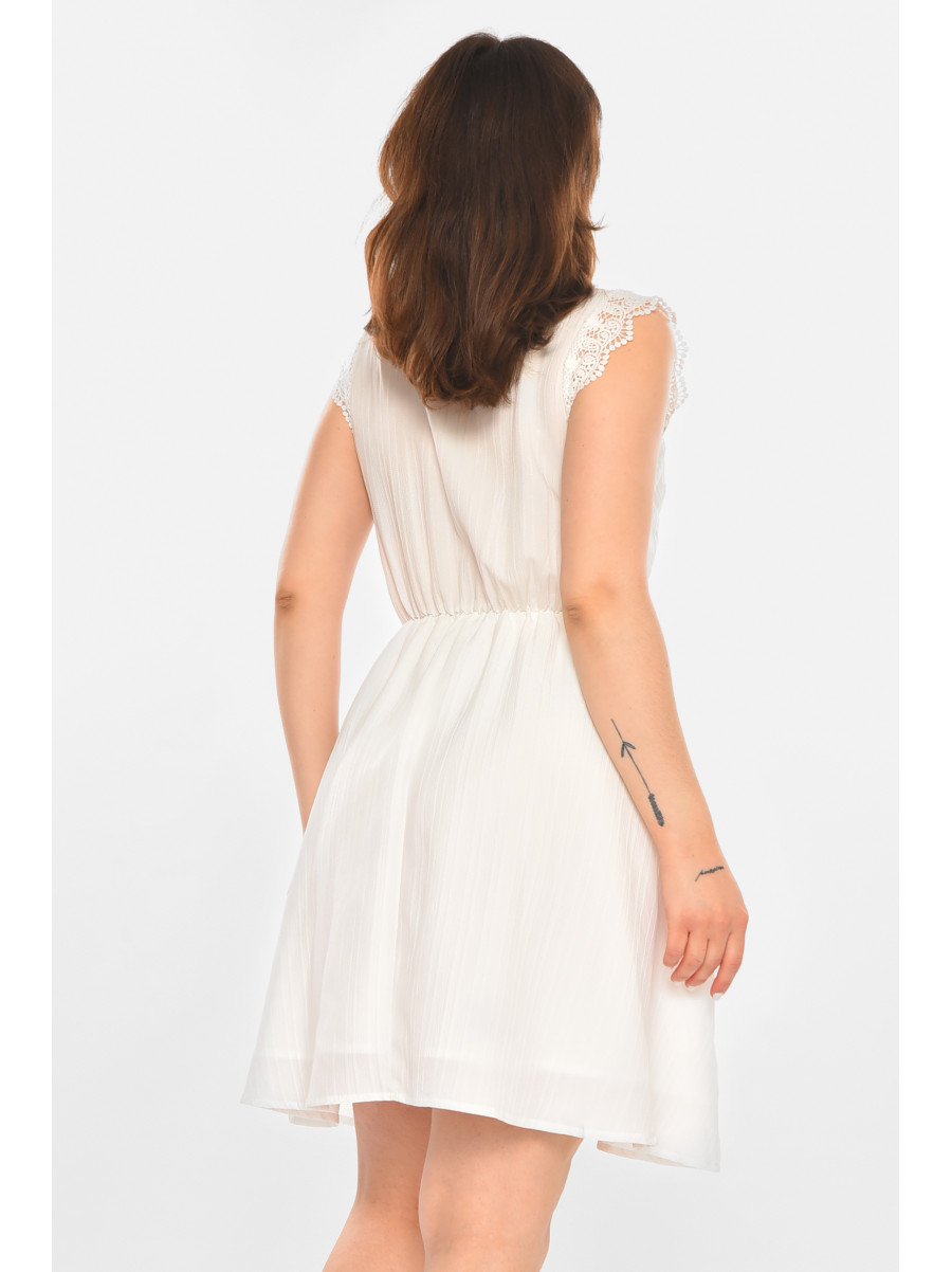 Сукня жіноча однотонна білого кольору 213885C