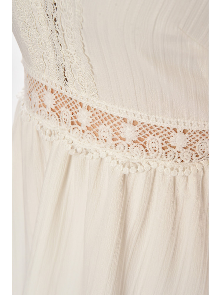 Сукня жіноча однотонна білого кольору 213885C