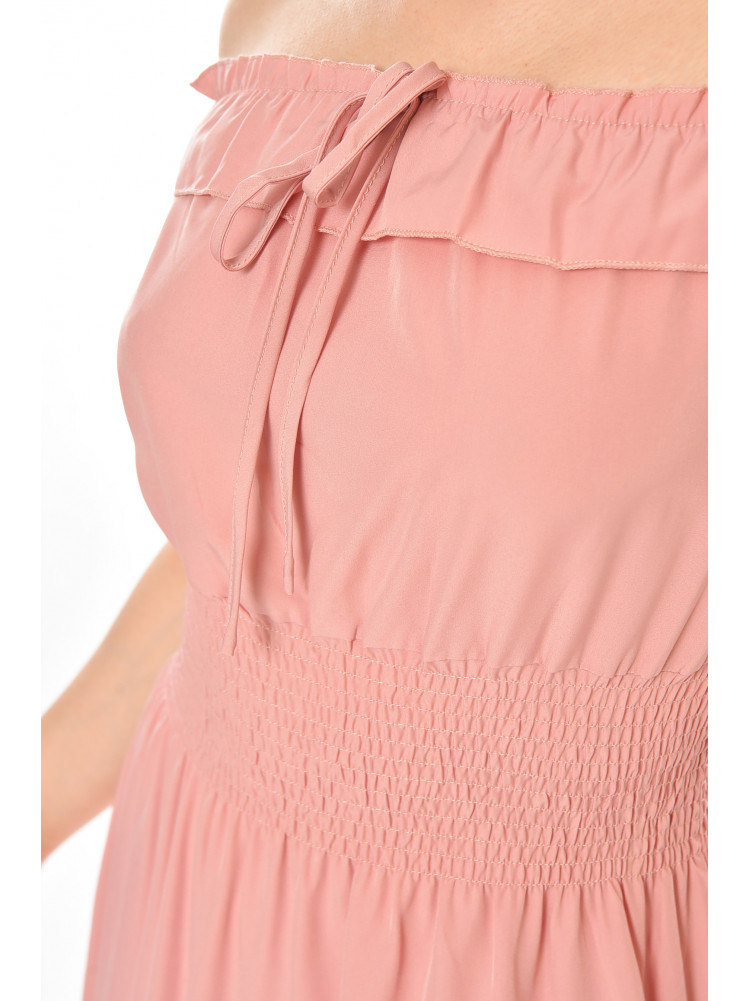 Сукня жіноча однотонна рожевого кольору 213899C