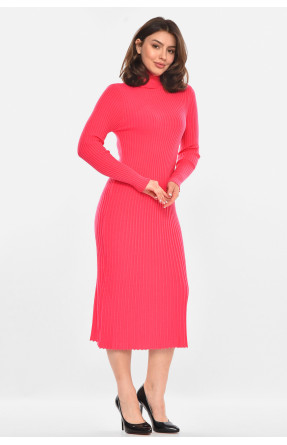 Платье женское однотонное розового цвета 213901C