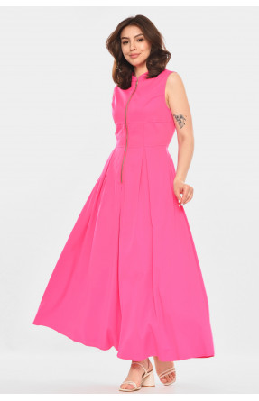Платье женское однотонное розового цвета 213912C