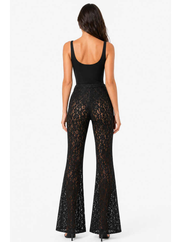 Штаны женские гипюр черного цвета 213930C