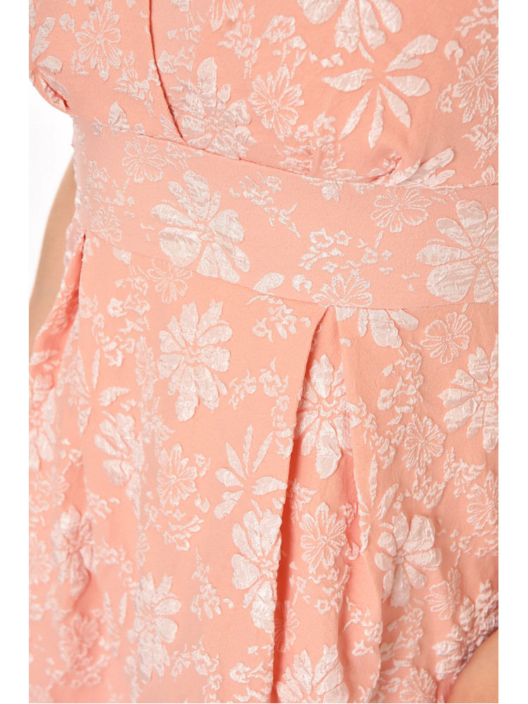 Платье женское розового цвета с принтом 213934C