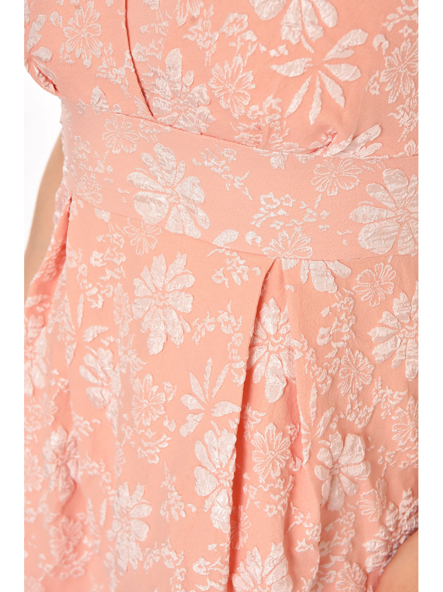 Платье женское розового цвета с принтом 213934C