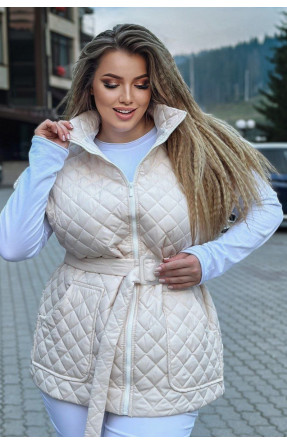 Жилетка женская молочного цвета 460 213989C