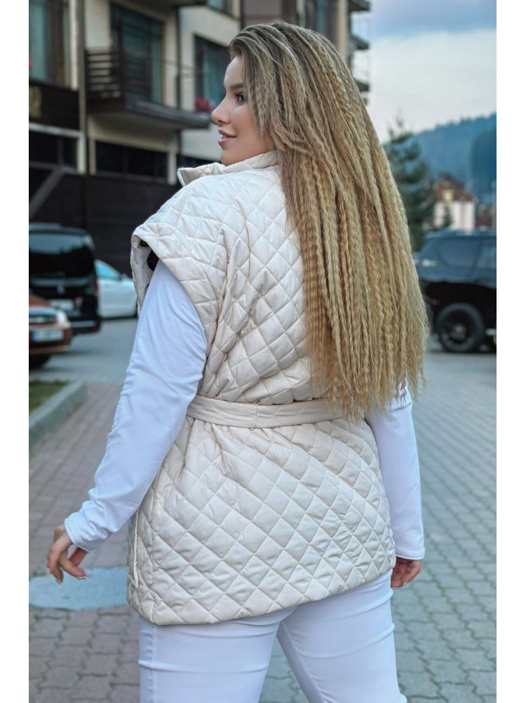 Жилетка женская молочного цвета 460 213989C