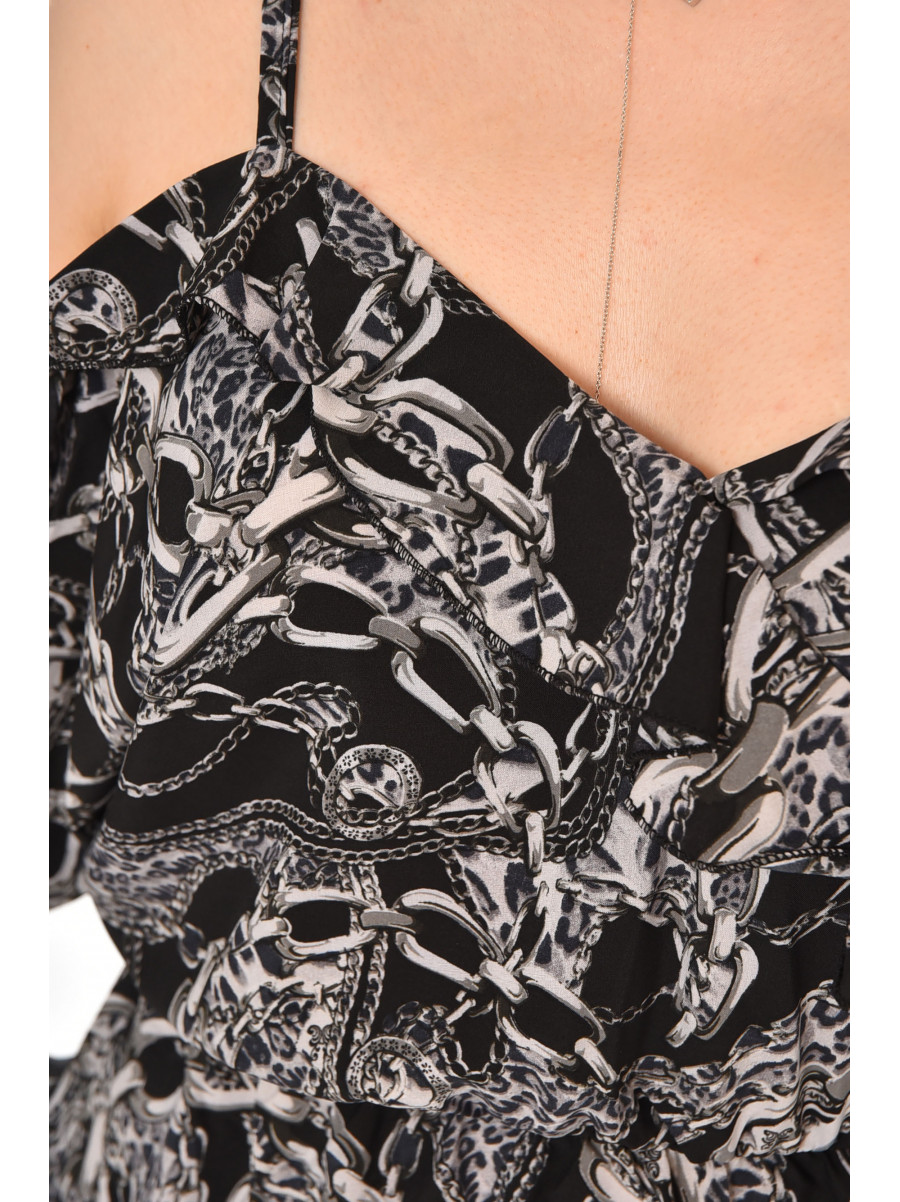 Платье женское черно-белого цвета 05217 214755C