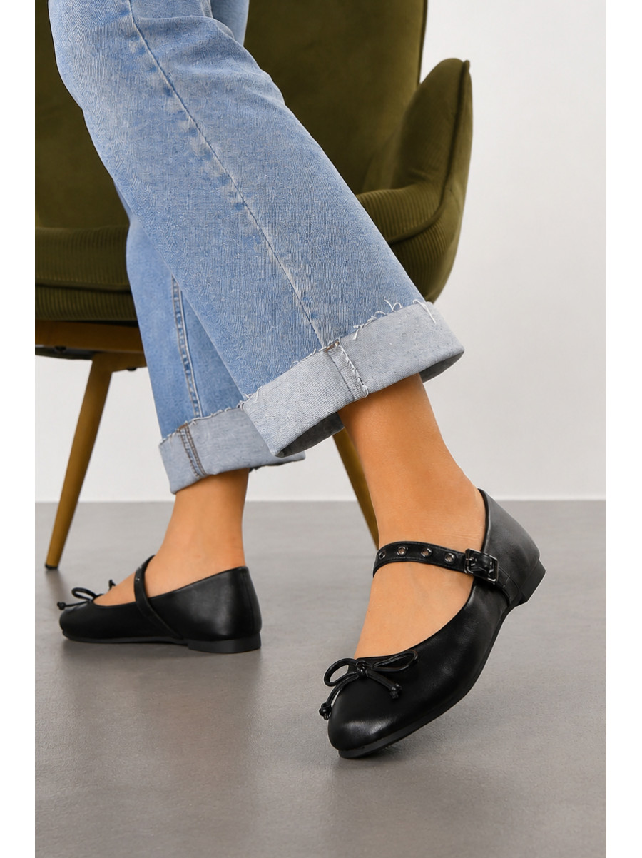 Балетки жіночі чорного кольору X349-1 215026C