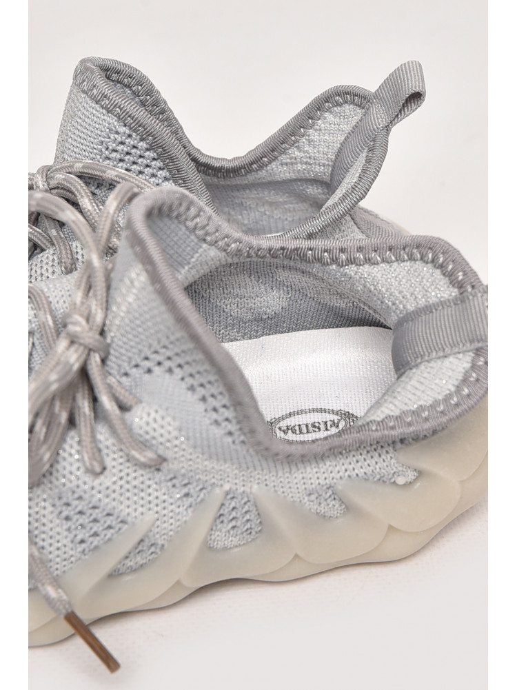 Кроссовки детские для девочки серого цвета D9-3 215138C