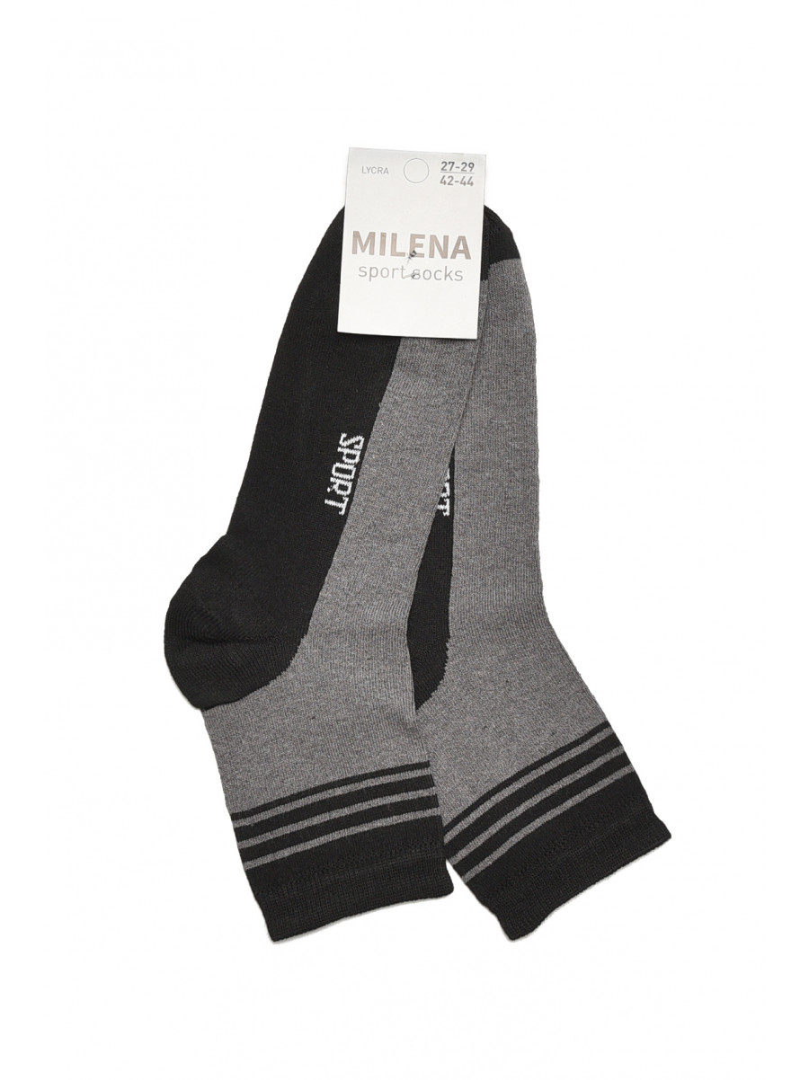 Носки мужские демисезонные черно-серого цвета 408 215310C