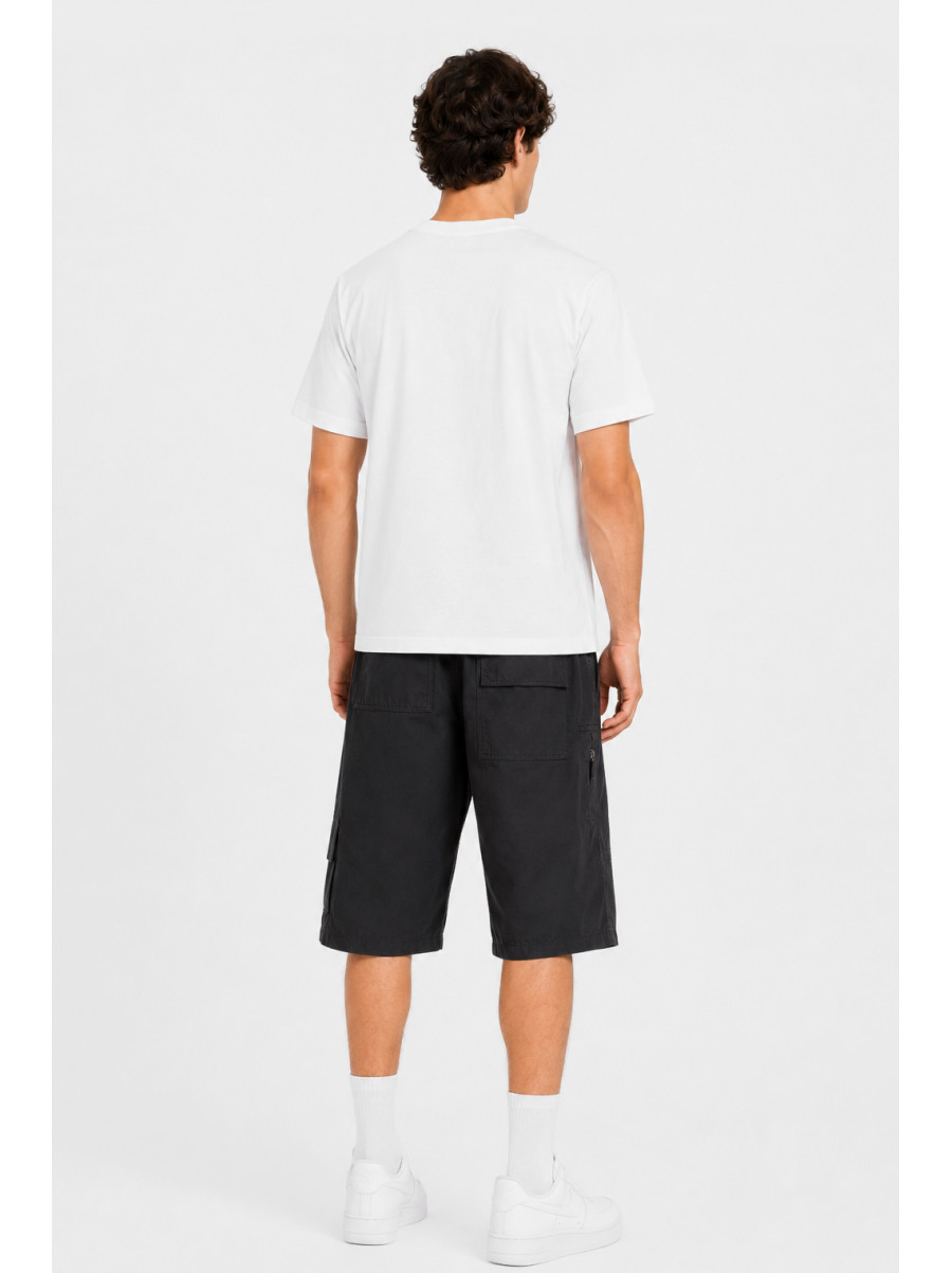 Шорты мужские однотонные черного цвета SJ-6372-BK 215446C