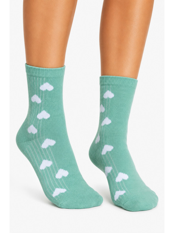 Носки женские демисезонные мятного цвета L750 215547C