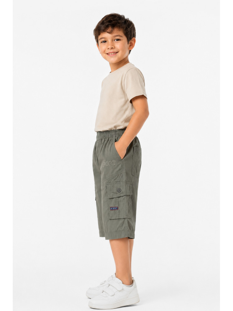 Бриджи детские для мальчика цвета хаки 215894C