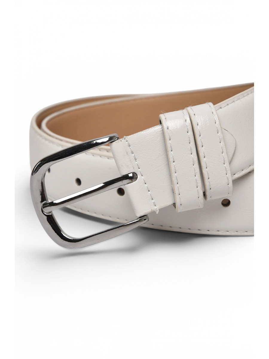 Ремень женский белого цвета размер 115*3 см 216768C