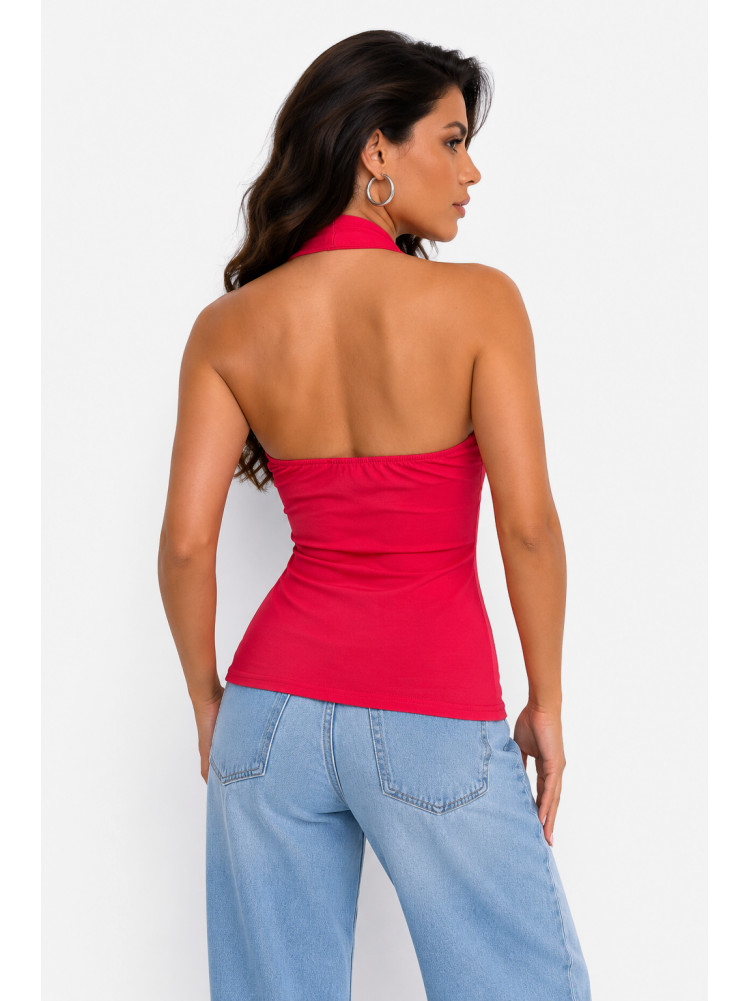 Майка женская однотонная кораллового цвета 475 217154C