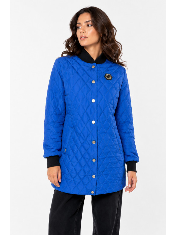 Куртка женская демисезонная синего цвета Уценка 218059C