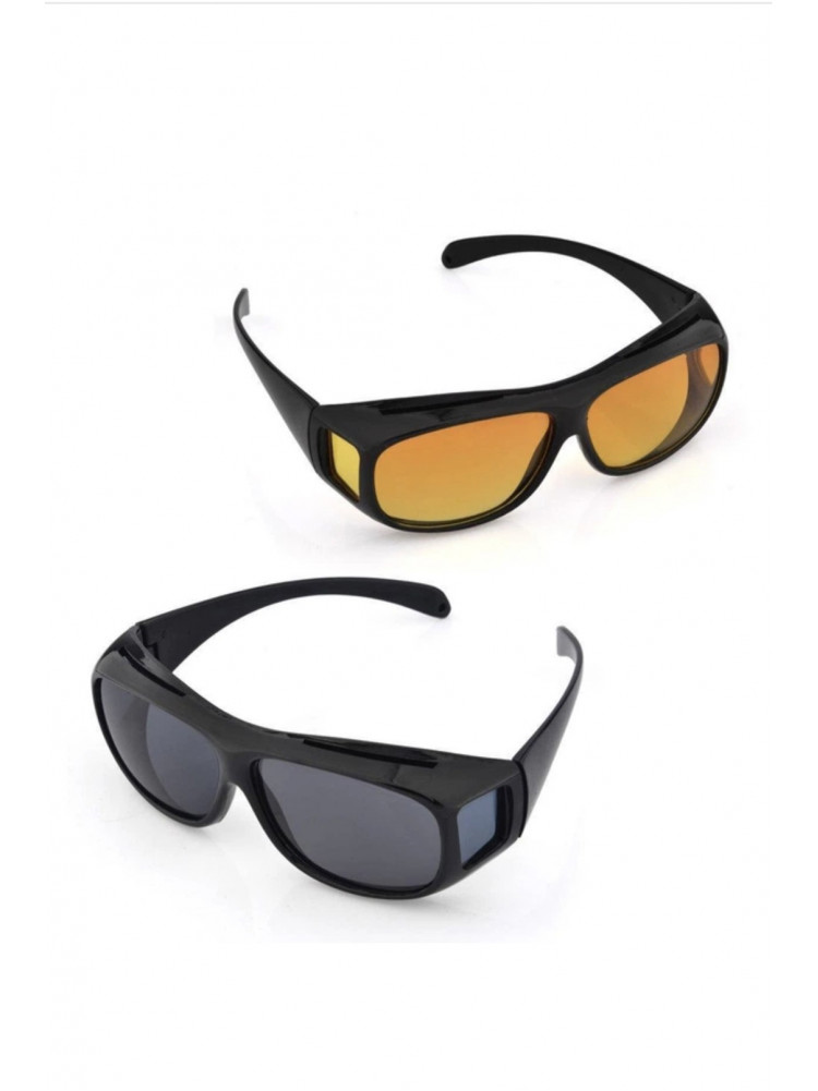 Антибликовые очки для водителей HD Vision Wrap Arounds (2 шт.) поляризованные День-Ночь 218173C