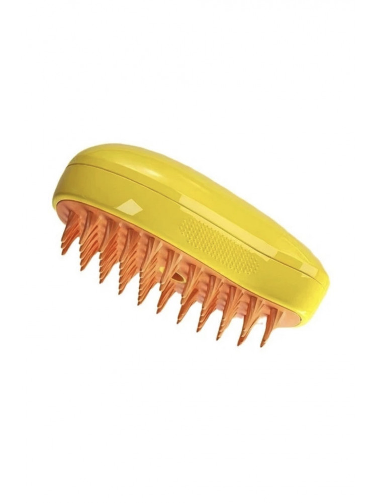 Паровая щетка спрей Pet Spray Massage Brush Массажер 3в1 желтого цвета 218261C