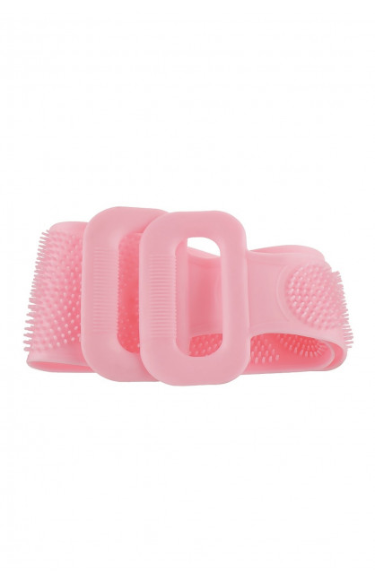Двусторонняя силиконовая мочалка-массажер для тела Silica Gel Bath Brush розового цвета 218279C Двусторонняя силиконовая мочалка-массажер для тела Silica Gel Bath Brush розового цвета 218279C