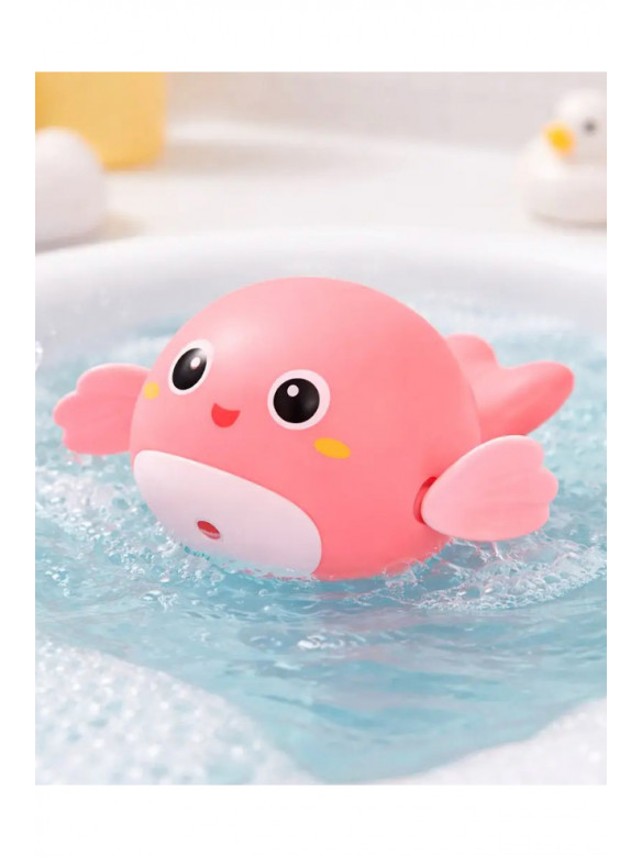 Водоплавна іграшка для ванної Bath Toys Кит рожевого кольору 218300C