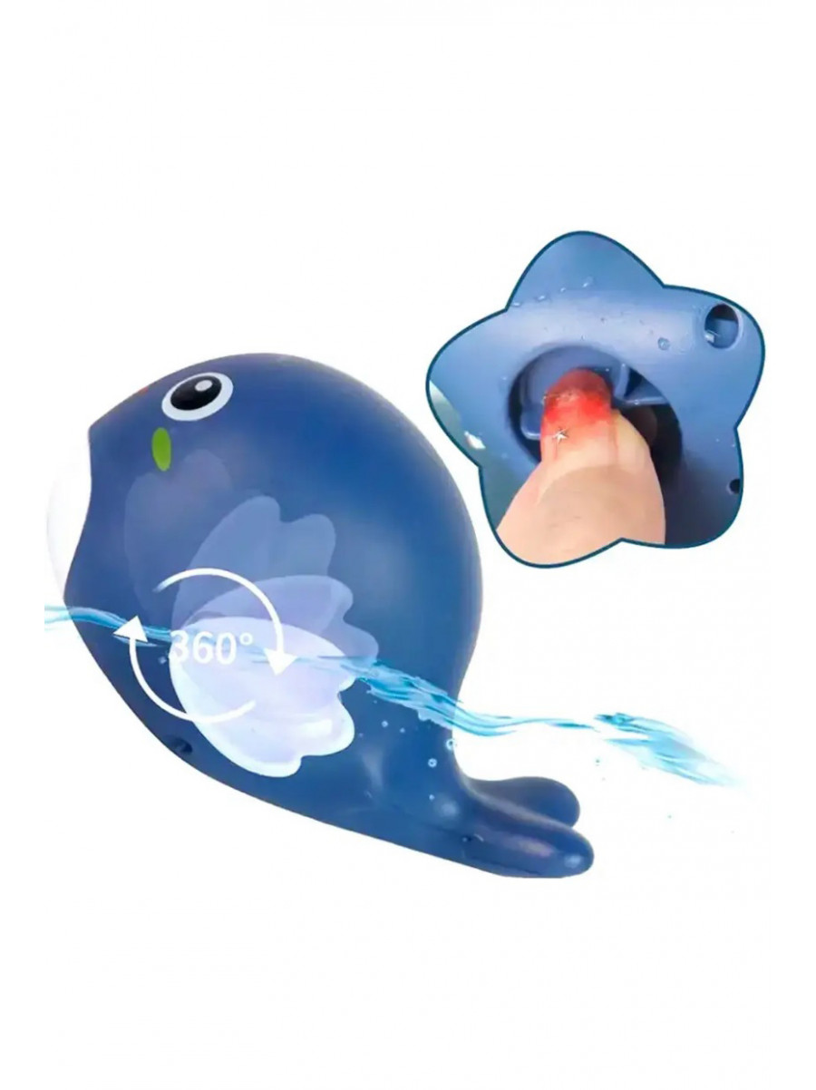Водоплавна іграшка для ванної Bath Toys Кит синього кольору 218301C