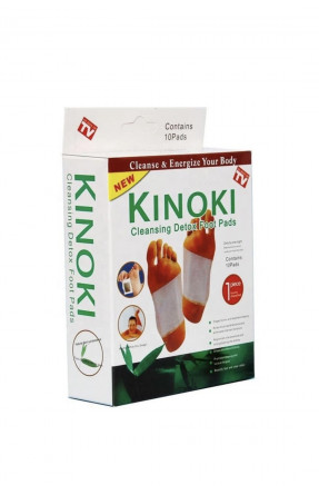 Пластырь для стопы для выведения токсинов через кожу Kiyome Kinoki Cleansing Detox Foot Pads 10шт 218554C