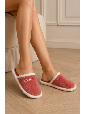 Тапочки домашние женские терракотового цвета ХRY-29 218563C Тапочки домашние женские терракотового цвета ХRY-29 218563C
