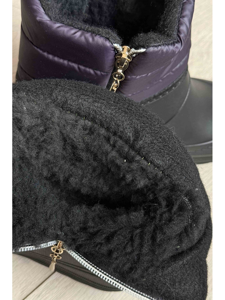 Дутики женские на меху черного цвета ЖДЛ-02 219319C